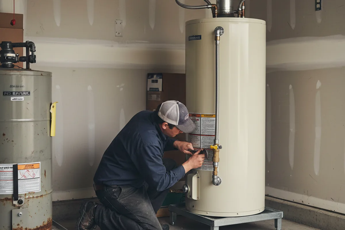 Water heater and shutoff valve replacement in Bechtelsville